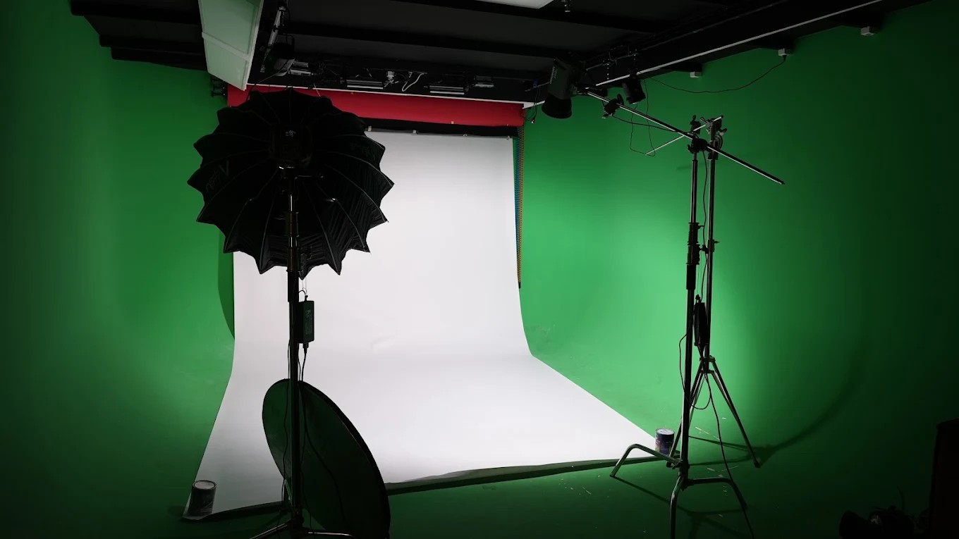 Fond vert et éclairage studio BLUPROD